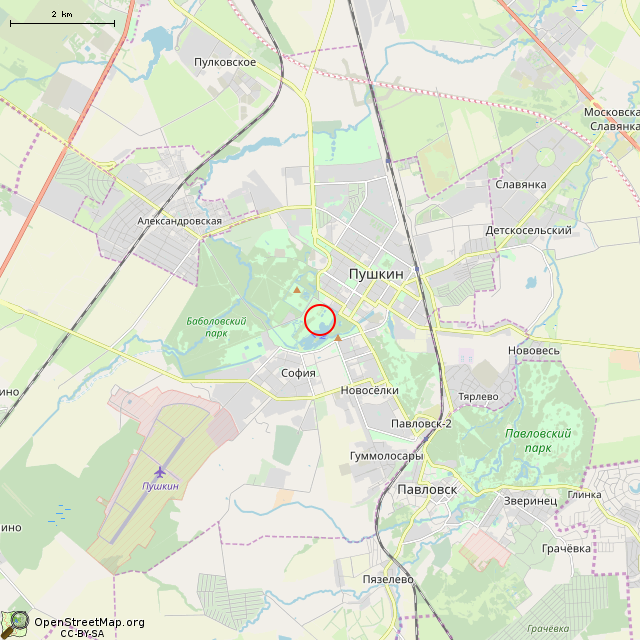 Карта где находится Статуя Геркулеса (Санкт-Петербург) в мелком масштабе
