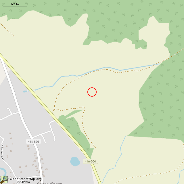 Карта где находится Немецкий ДОТ DM-23 в среднем масштабе