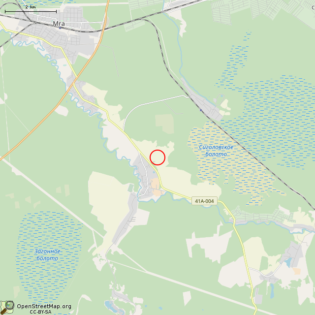 Карта где находится Немецкий ДОТ DM-23 в мелком масштабе