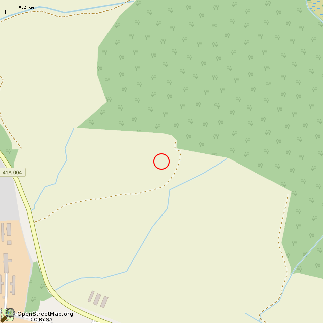 Карта где находится Немецкий ДОТ DM-21 в среднем масштабе