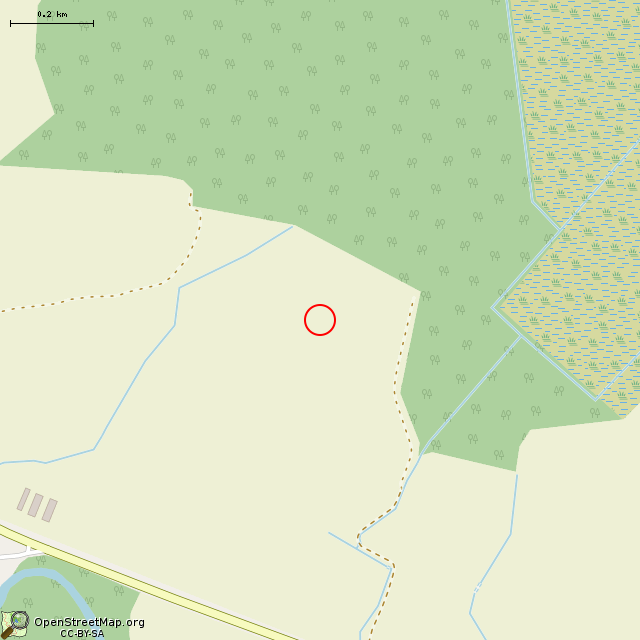 Карта где находится Немецкий ДОТ DM-19 в среднем масштабе