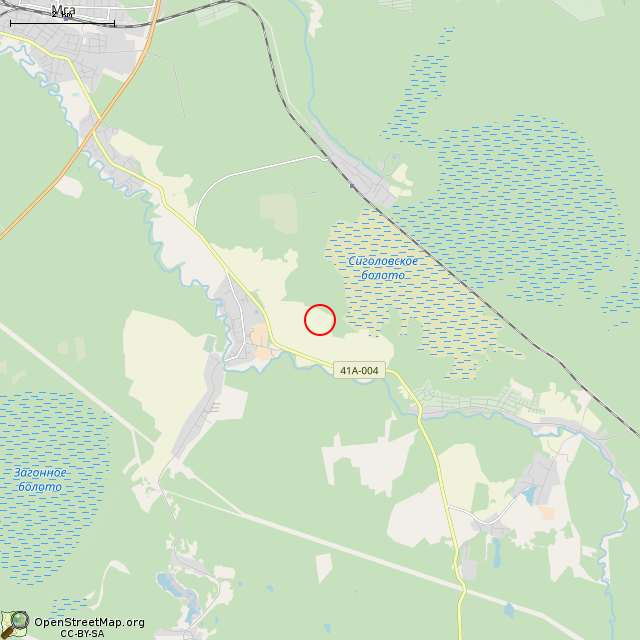 Карта где находится Немецкий ДОТ DM-19 в мелком масштабе