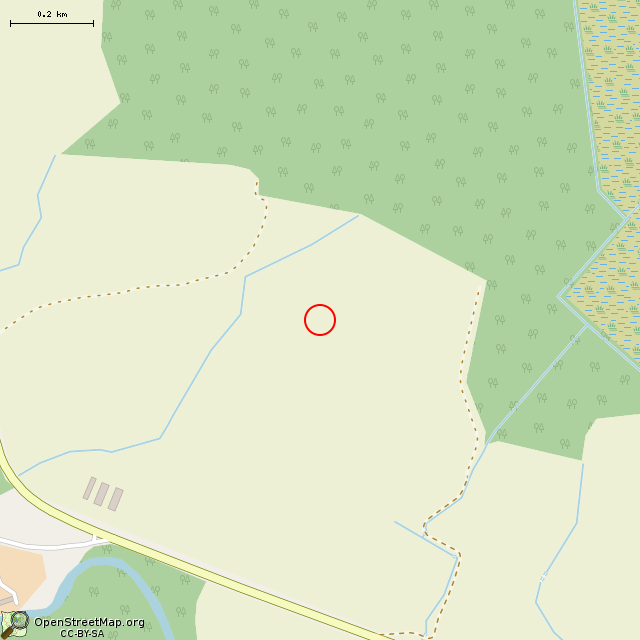 Карта где находится Немецкий ДОТ DM-20 в среднем масштабе