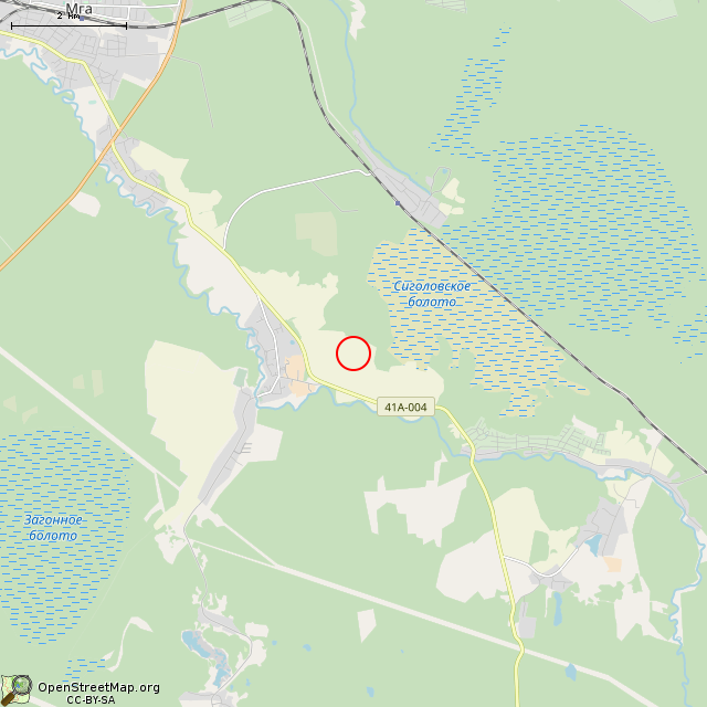 Карта где находится Немецкий ДОТ DM-20 в мелком масштабе