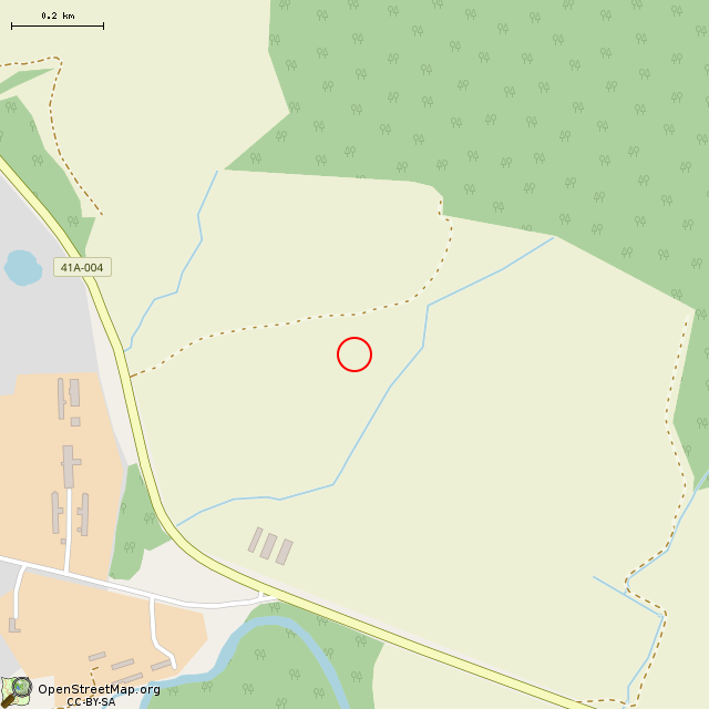 Карта где находится Немецкий ДОТ DM-22 в среднем масштабе