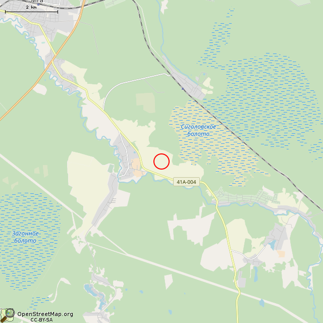 Карта где находится Немецкий ДОТ DM-18 в мелком масштабе