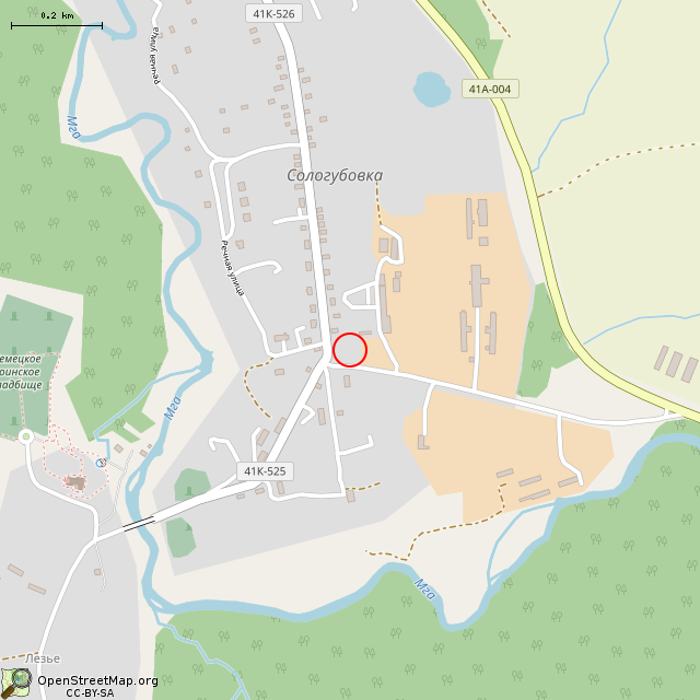 Карта где находится Постамент (Сологубовка) в среднем масштабе