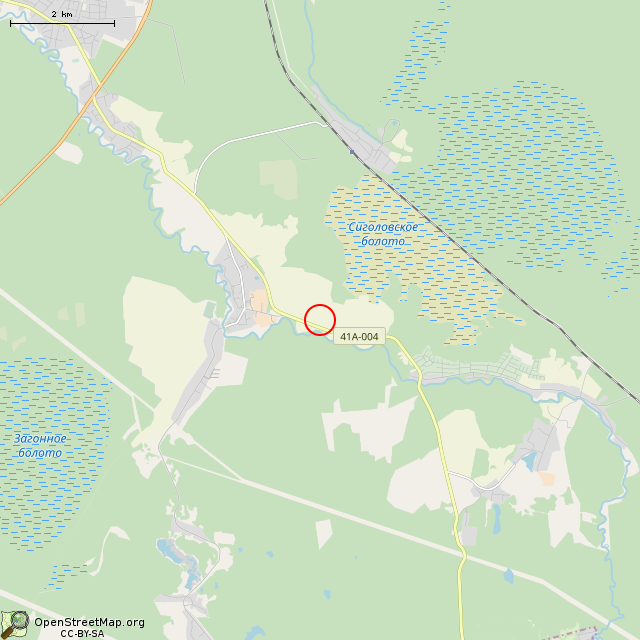 Карта где находится Немецкий пулеметный ДОТ DM-9 и памятный крест в мелком масштабе