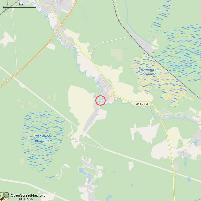 Карта где находится Памятный крест (Сологубовка)      | памятник, монумент в мелком масштабе