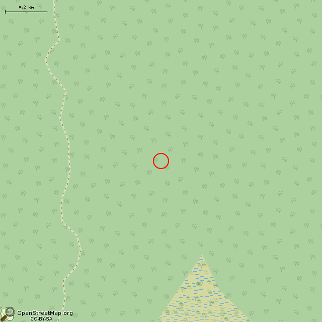 Карта где находится Немецкий ДОТ DM-16 и памятник советским воинам в среднем масштабе