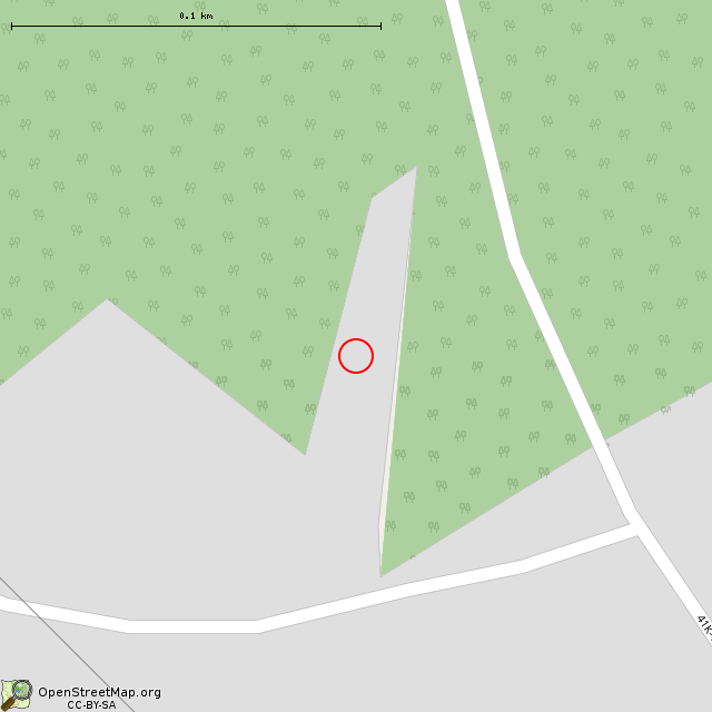 Карта где находится Заброшенный объект (Старая Малукса) в крупном масштабе