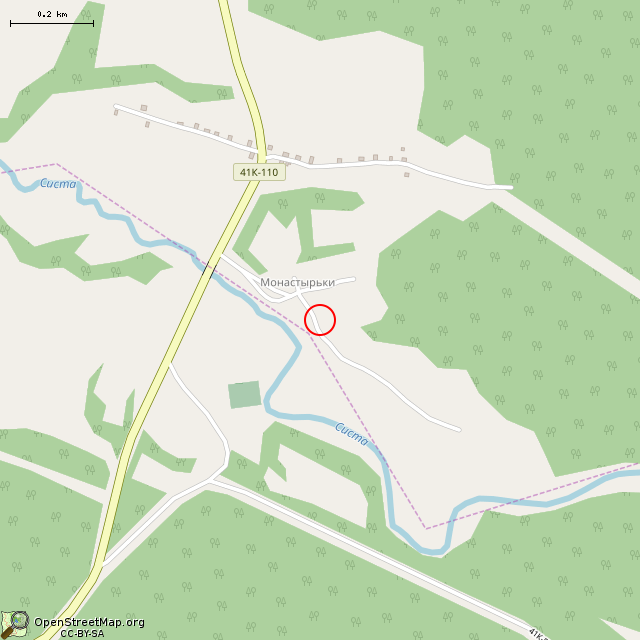 Карта где находится Дом — музей (Монастырьки) в среднем масштабе