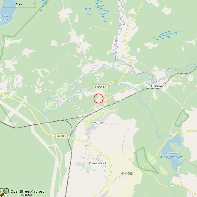 Карта где находится В/Ч ГСМ в мелком масштабе