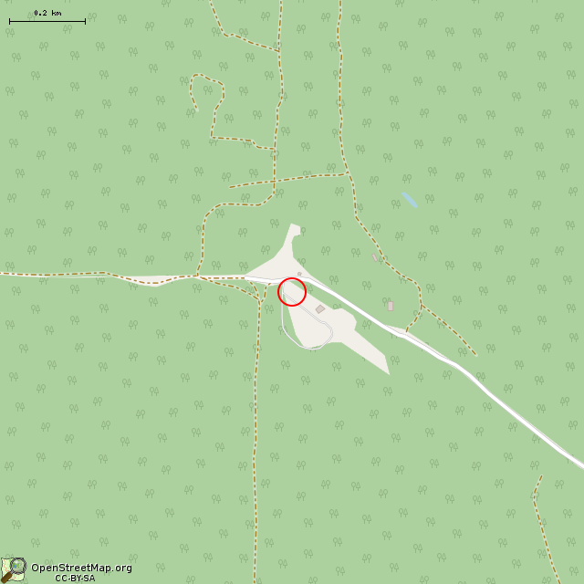 Карта где находится ДОТ № 104 КингУР в среднем масштабе