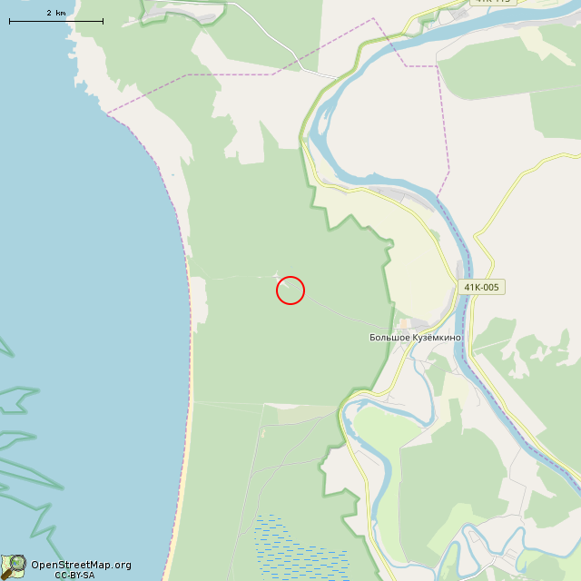 Карта где находится ЛОТ № 05 КингУР в мелком масштабе