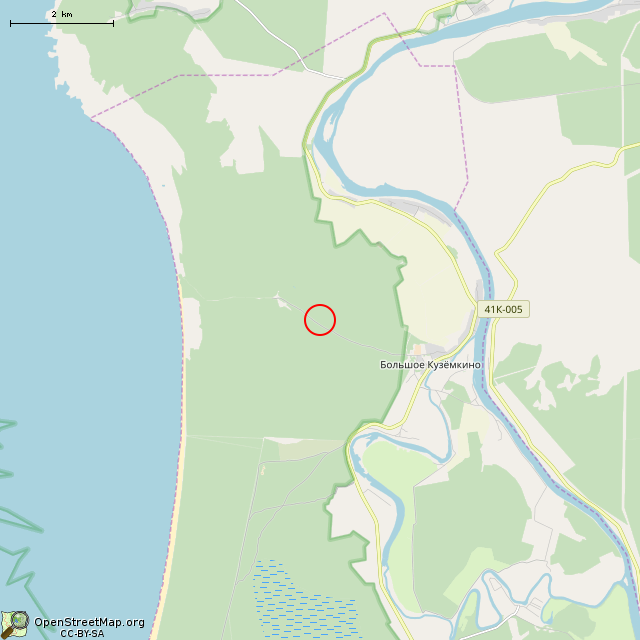 Карта где находится ЛОТ № 06 КингУР в мелком масштабе