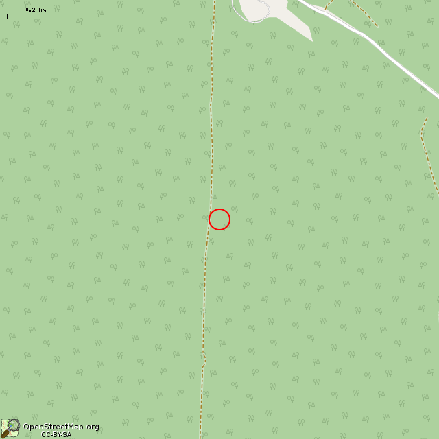 Карта где находится ДОТ № 107 КингУР в среднем масштабе