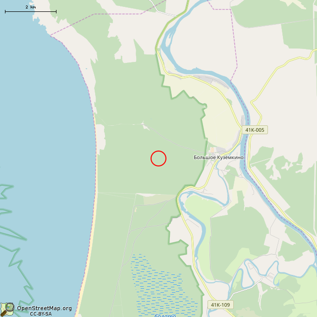 Карта где находится ЛОТ № 011 КингУР в мелком масштабе