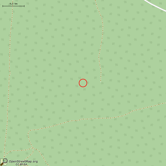 Карта где находится Взорванный ДОТ № 111 КингУР в среднем масштабе