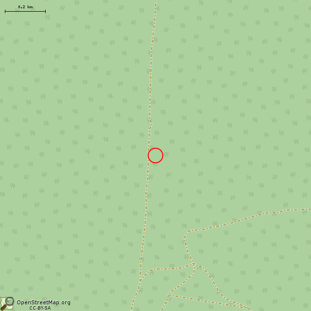 Карта где находится ЖБОТ Ки-15 КингУР в среднем масштабе