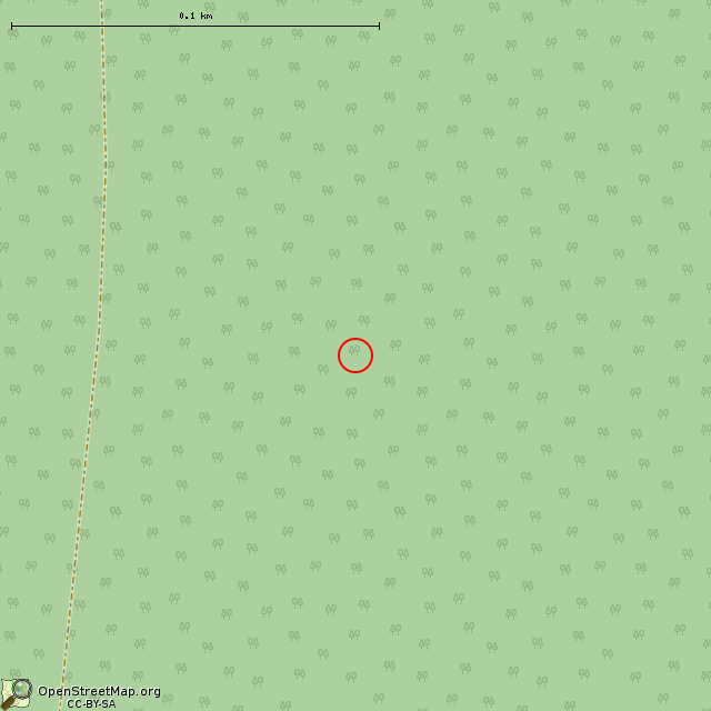 Карта где находится Разрушенный ДОТ № 108 КингУР в крупном масштабе