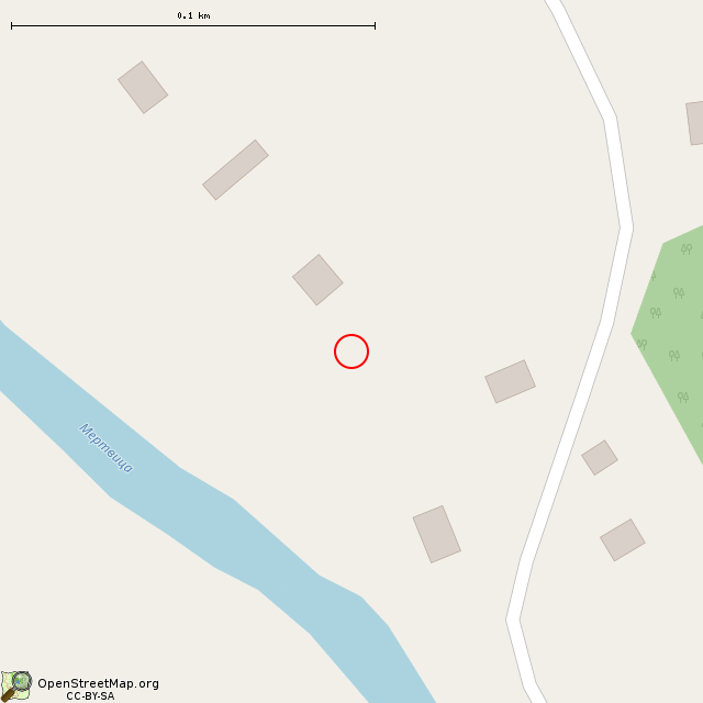 Карта где находится ДОТ № 115 КингУР в крупном масштабе