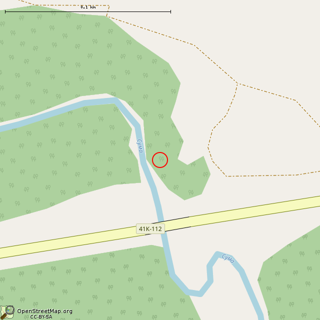 Карта где находится Родник в крупном масштабе