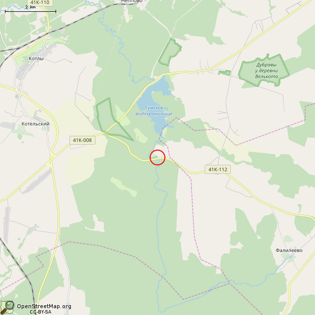 Карта где находится Родник в мелком масштабе