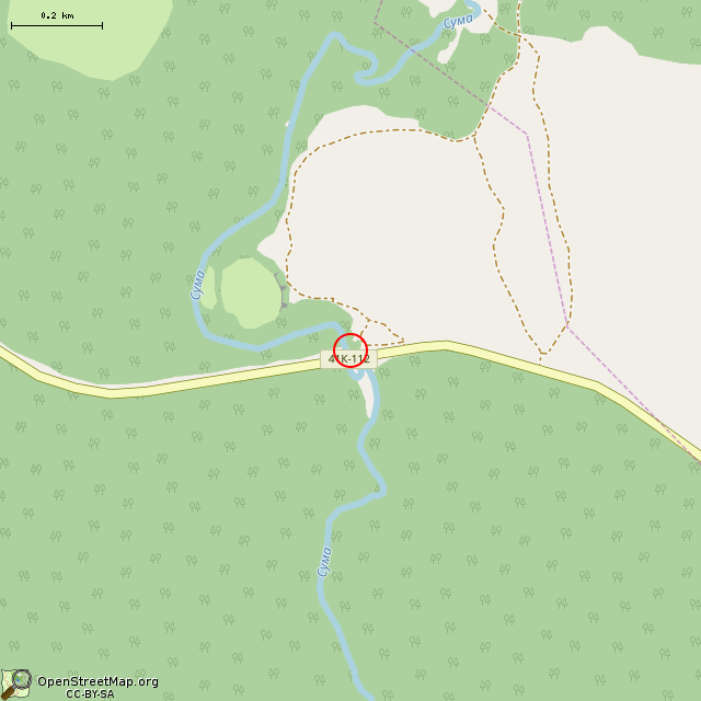 Карта где находится Разрушенная эстонская водяная мельница полковника Шемиота в среднем масштабе