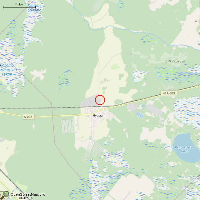 Карта где находится Здание (Горки) в мелком масштабе