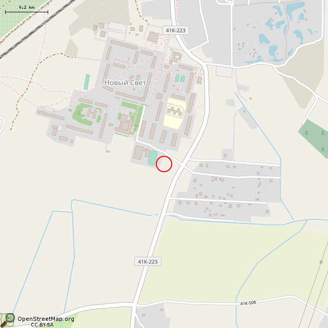 Карта где находится Памятник ополченцам 267-го ОПАБ в среднем масштабе