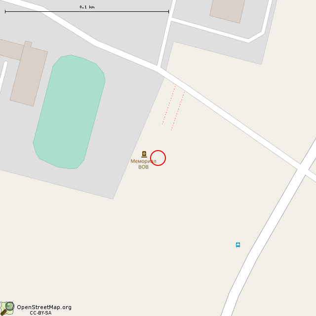 Карта где находится Памятник ополченцам 267-го ОПАБ в крупном масштабе