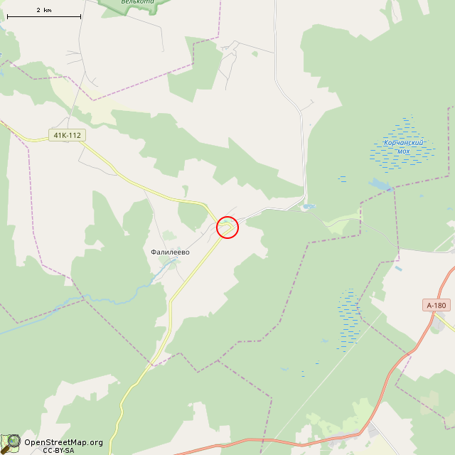 Карта где находится Хозблок из плитняка (Домашово) в мелком масштабе
