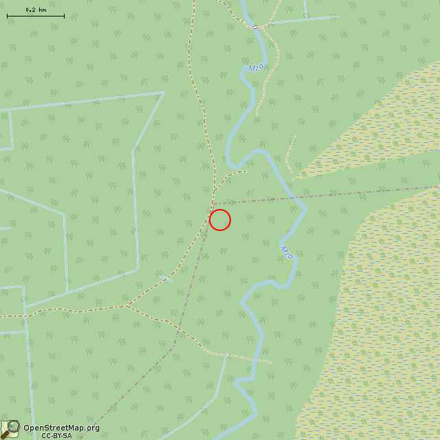 Карта где находится Оборонительная стена DU-2 в среднем масштабе