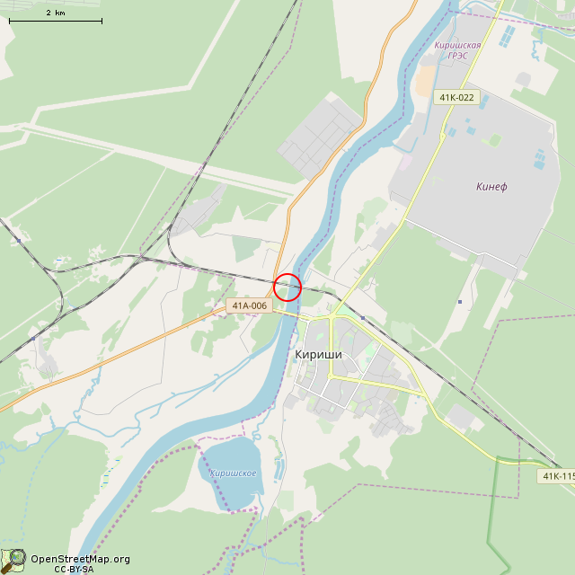 Карта где находится Советский жбот (Кириши) в мелком масштабе