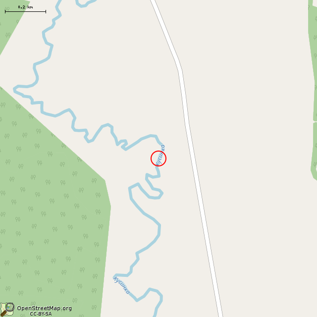 Карта где находится Артезианская скважина в среднем масштабе