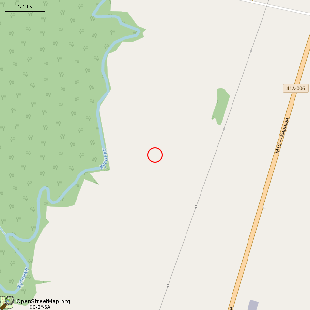 Карта где находится Взорванное немецкое сооружение DV-5 в среднем масштабе