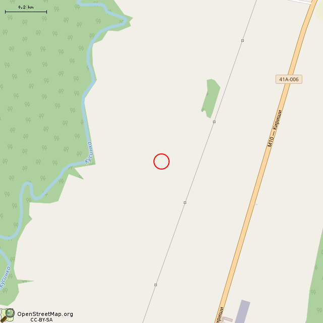 Карта где находится Взорванное немецкое сооружение DV-4 в среднем масштабе