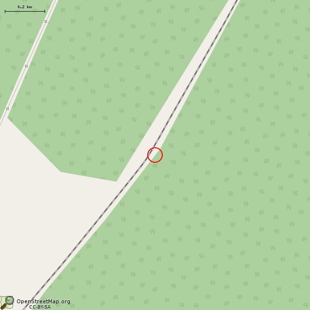 Карта где находится Немецкий ДОТ DV-1 в среднем масштабе