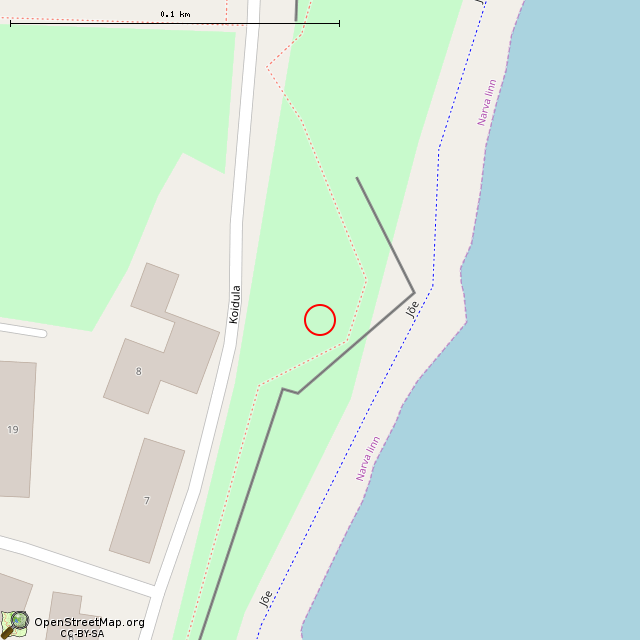 Карта где находится Фонтан (Нарва) в крупном масштабе