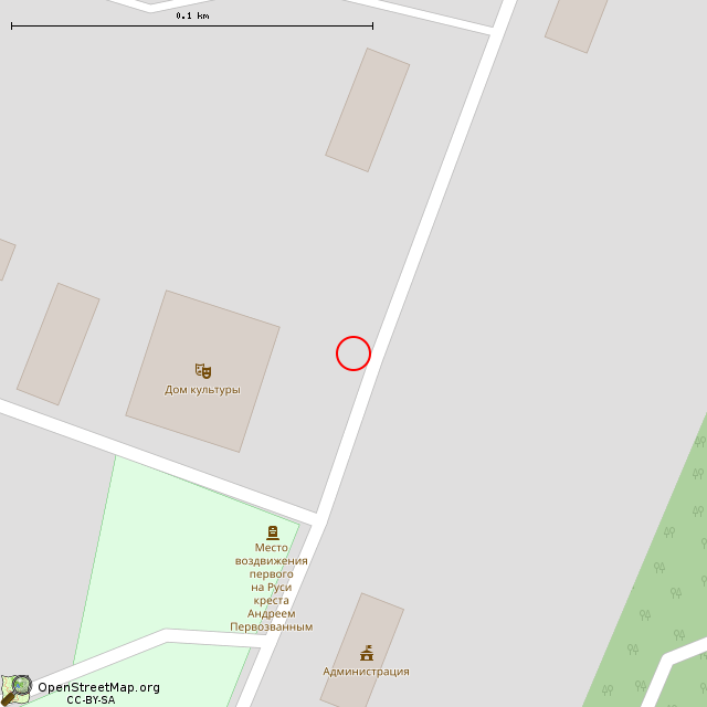 Карта где находится Памятник Александру Первому (Грузино) в крупном масштабе