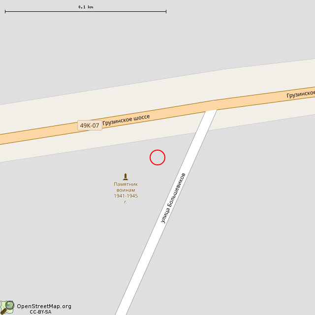 Карта где находится Воинское захоронение (Чудово) в крупном масштабе