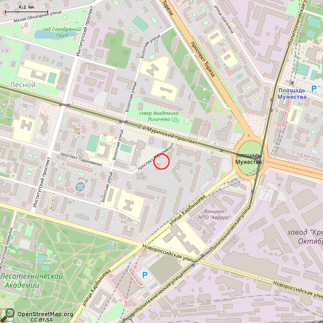 Карта где находится Памятник А. С. Пушкину (Санкт-Петербург) в среднем масштабе