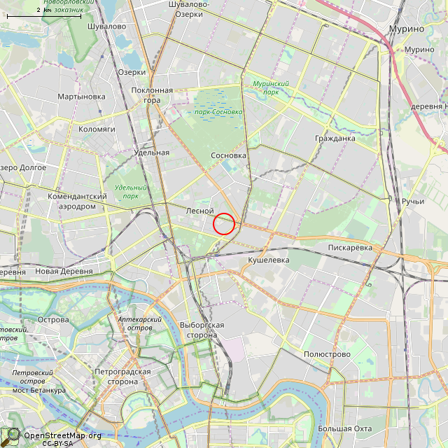 Карта где находится Памятник А. С. Пушкину (Санкт-Петербург) в мелком масштабе