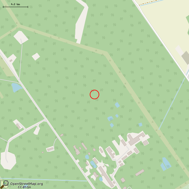 Карта где находится Разрушенные цеха в среднем масштабе