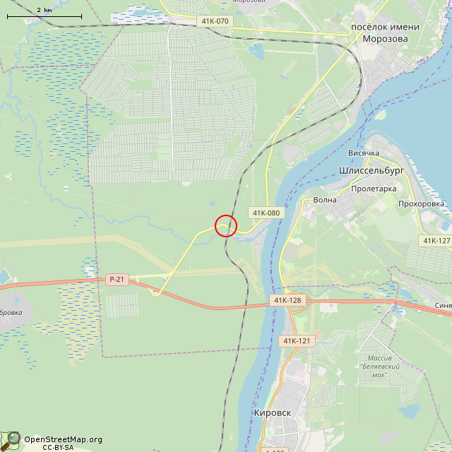 Карта где находится ЖБОТ Не-5, Невский УР в мелком масштабе