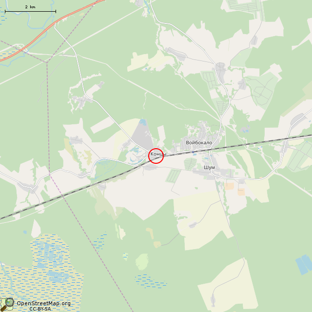 Карта где находится Заброшенный дом (Концы) в мелком масштабе