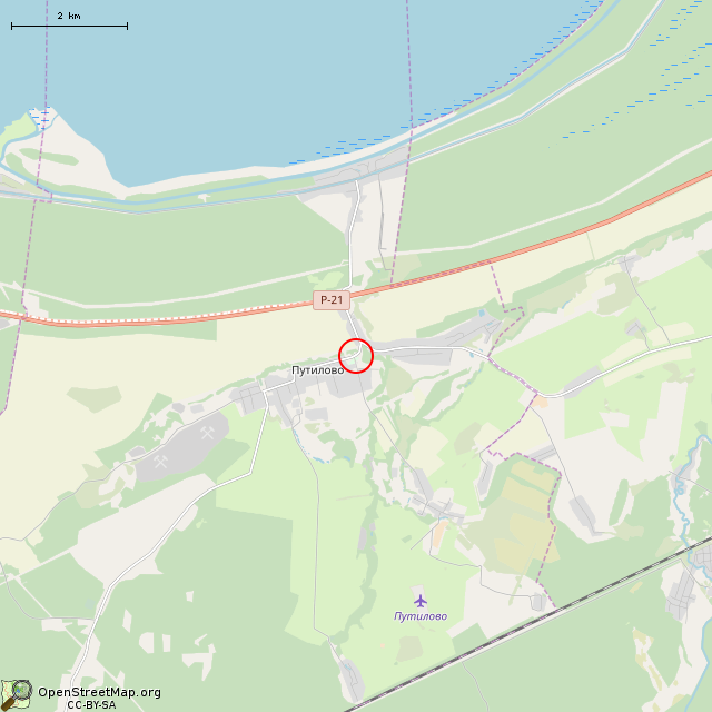 Карта где находится Таблица (Путилово) в мелком масштабе