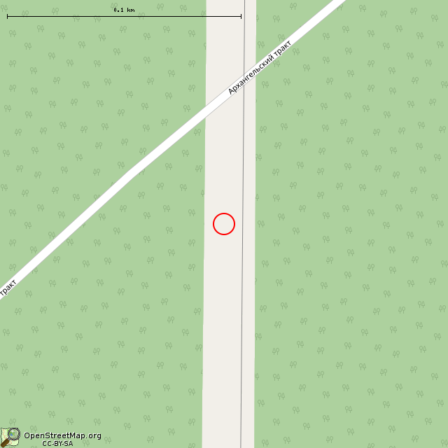 Карта где находится Памятный знак на месте нахождения останков (Приладожское городское поселение) в крупном масштабе