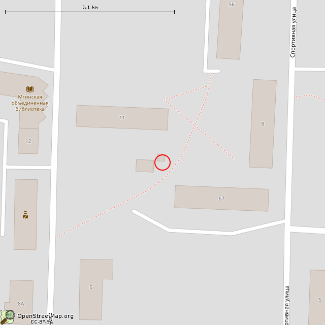 Карта где находится Советская ТП в крупном масштабе